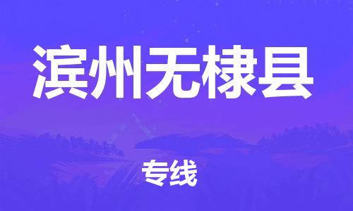 天津到滨州无棣县物流专线-天津至滨州无棣县货运专线