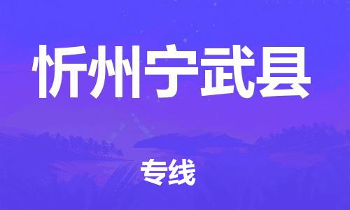 天津到忻州宁武县物流专线-天津至忻州宁武县货运优质的运输方案