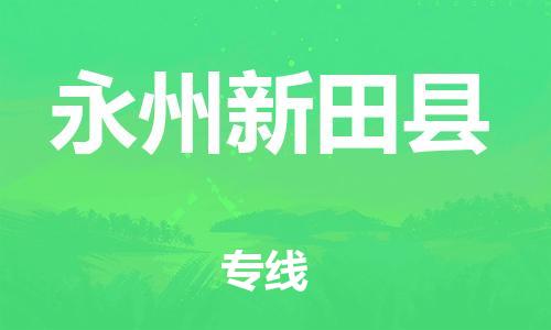 天津到永州新田县物流专线-天津至永州新田县货运优质的运输方案