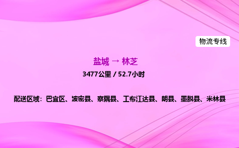 盐城到林芝货运公司_盐城到林芝物流专线_盐城到林芝物流公司