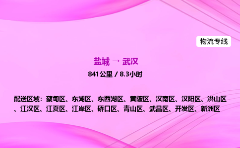 盐城到武汉货运公司_盐城到武汉物流专线_盐城到武汉物流公司