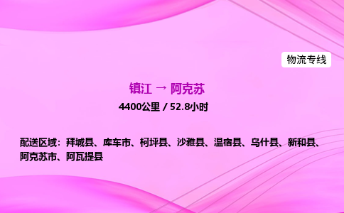 镇江到阿克苏物流公司-镇江到阿克苏货运专线(全/境-派送) 镇江到阿克苏物流公司-镇江到阿克苏货运专线(全/境-派送)