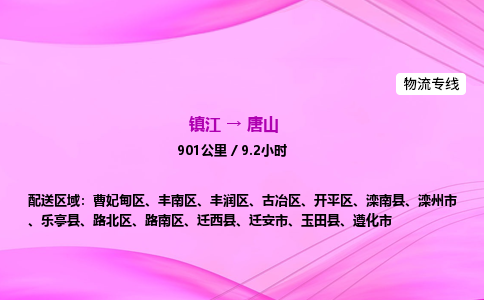 镇江到唐山物流公司-镇江到唐山货运专线（全/境-派送）