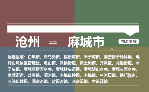 沧州到麻城市货运公司直达物流专线_沧州到麻城市物流公司回程车配货