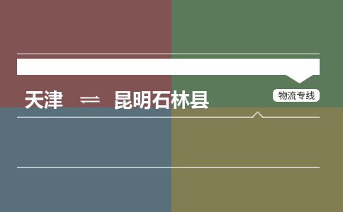 天津到昆明石林县物流公司-天津至昆明石林县专线(物流专线一站直达)