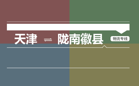 天津到陇南徽县物流公司-天津至陇南徽县专线(物流专线上门取货)