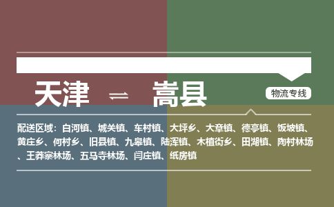 天津到嵩县货运公司_天津到嵩县物流专线「快速准时」