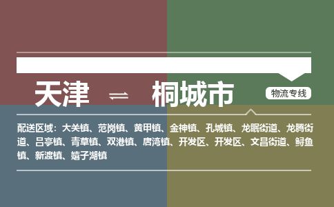 天津到桐城市物流专线-桐城市到天津货运公司-物流专线丢损必赔