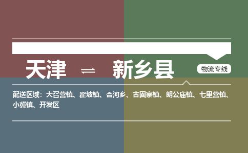 天津到新乡县物流专线-新乡县到天津货运公司-贵重货物运输专线