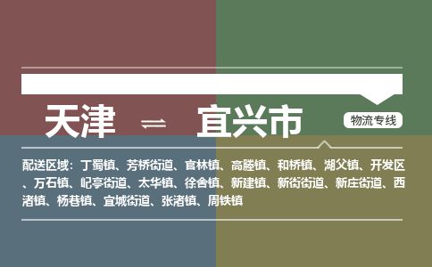 天津到宜兴市物流公司-天津至宜兴市专线(物流专线上门提货)