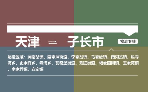 天津到子长市物流专线-子长市到天津货运公司-农业机械运输专线