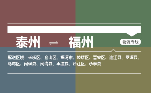 泰州到福州物流专线-高效便捷的泰州至福州专线