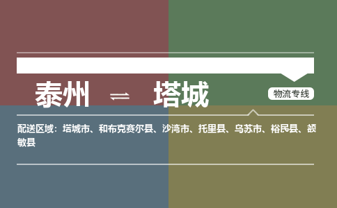 泰州到塔城物流专线-高效便捷的泰州至塔城专线