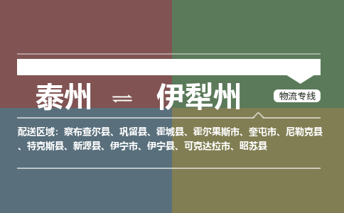 泰州到伊犁州物流专线-高效便捷的泰州至伊犁州专线