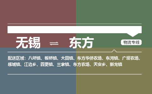 无锡到东方物流专线,无锡到东方物流公司「不随意加价」