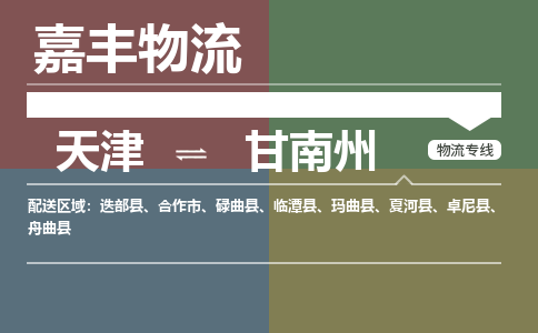 天津到甘南州物流公司|天津至甘南州物流专线（区域内-均可派送）