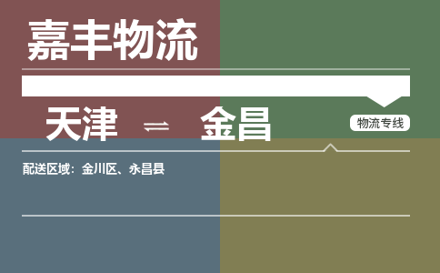 天津到金昌物流公司|天津至金昌物流专线（区域内-均可派送）