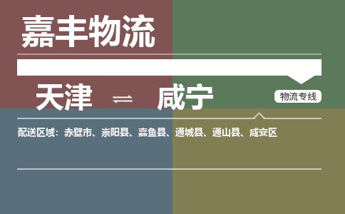 天津到咸宁物流公司|天津至咸宁物流专线（区域内-均可派送）