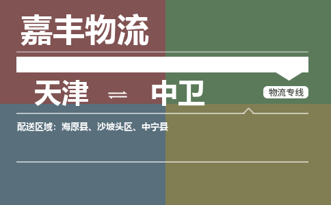 天津到中卫物流公司-天津到中卫货运专线【宁夏特快专线】