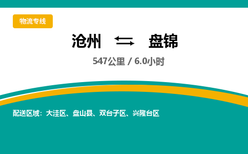 沧州到盘锦货运公司直达物流专线_沧州到盘锦物流公司回程车配货