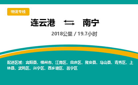 连云港到南宁物流专线-直达货运专线-连云港到南宁物流公司