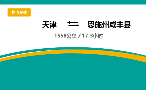 天津到恩施州咸丰县物流专线-恩施州咸丰县到天津货运公司-家电物流运输专线