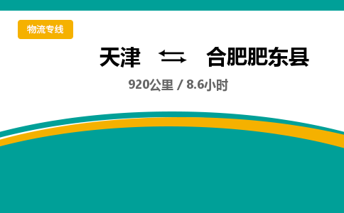 天津到合肥肥东县物流专线-天津到合肥肥东县货运公司-