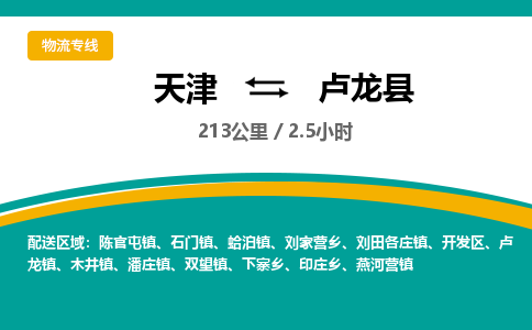 天津到卢龙县货运公司_天津到卢龙县物流专线「多少天到达」
