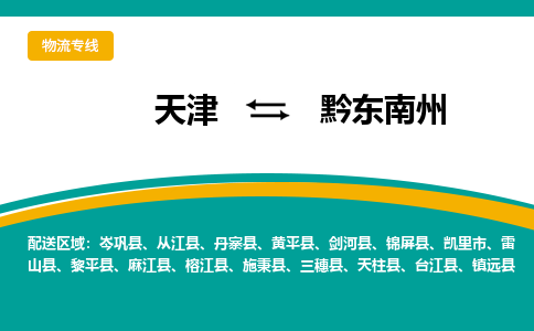 天津到黔东南州物流公司-天津到黔东南州专线-完美之选