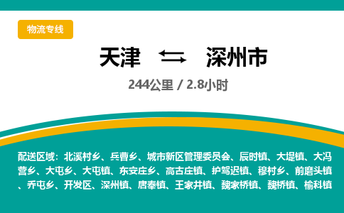 天津到深州市物流专线-深州市到天津货运公司-设备配件运输专线