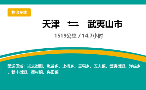天津到武夷山市货运公司_天津到武夷山市物流专线「准时达到」