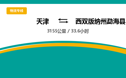 天津到西双版纳州勐海县物流专线-西双版纳州勐海县到天津货运公司-大型机械运输专线
