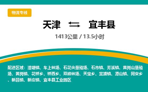 天津到宜丰县货运公司_天津到宜丰县物流专线物流专线天天发车