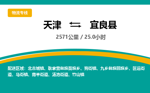 天津到彝良县货运公司_天津到彝良县物流货运专线