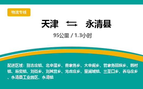 天津到永清县货运公司_天津到永清县物流专线特种货物运输专线