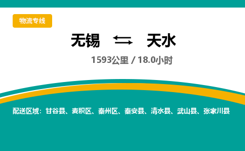 无锡到天水物流专线,无锡到天水物流公司「价格透明公道」