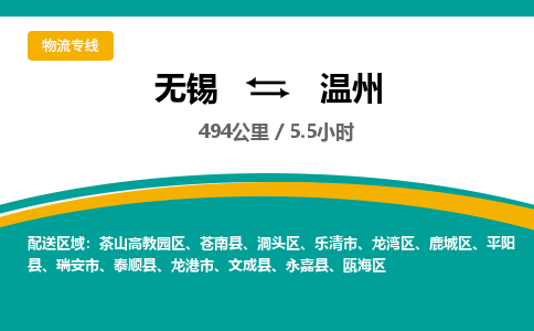 无锡到温州物流专线,无锡到温州物流公司「市县乡镇」