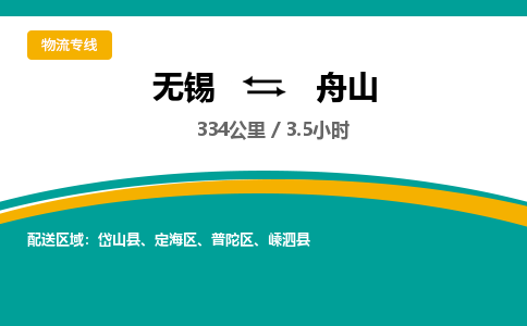 无锡到舟山物流专线,无锡到舟山物流公司「多少天到达」