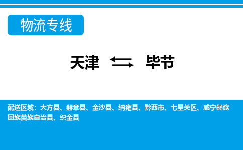 天津到毕节物流公司-天津至毕节专线-高效、便捷、省心！