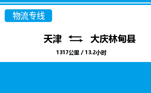 天津到大庆林甸县物流专线-天津到大庆林甸县货运公司-