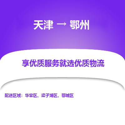 天津到鄂州物流公司-天津至鄂州专线-高效、便捷、省心！