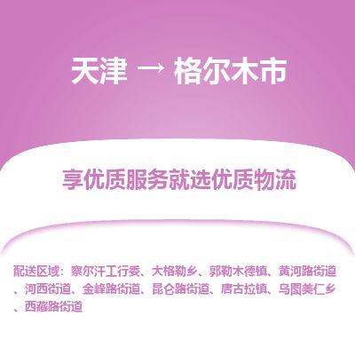 天津到格尔木市物流专线-安全高效-天津至格尔木市物流公司