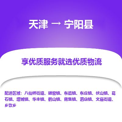 天津到宁阳县货运公司_天津到宁阳县物流货运专线
