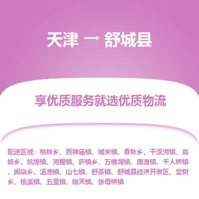 天津到舒城县货运公司_天津到舒城县物流专线物流专线全境闪送