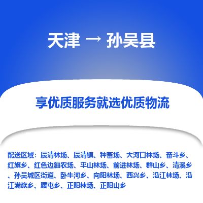 天津到孙吴县货运公司_天津到孙吴县物流专线工程项目货物运输专线