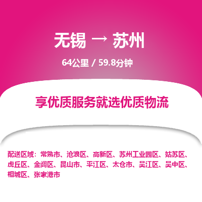 无锡到苏州物流专线,无锡到苏州物流公司「市县直达」