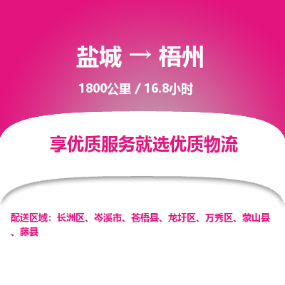 盐城到梧州货运公司_盐城到梧州物流专线_盐城到梧州物流公司