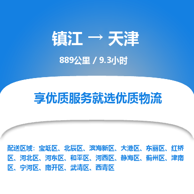 镇江到天津物流公司-镇江到天津货运专线（全/境-派送）